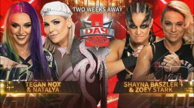 Tegan Nox & Natalya vs Shayna Baszler & Zoey Stark